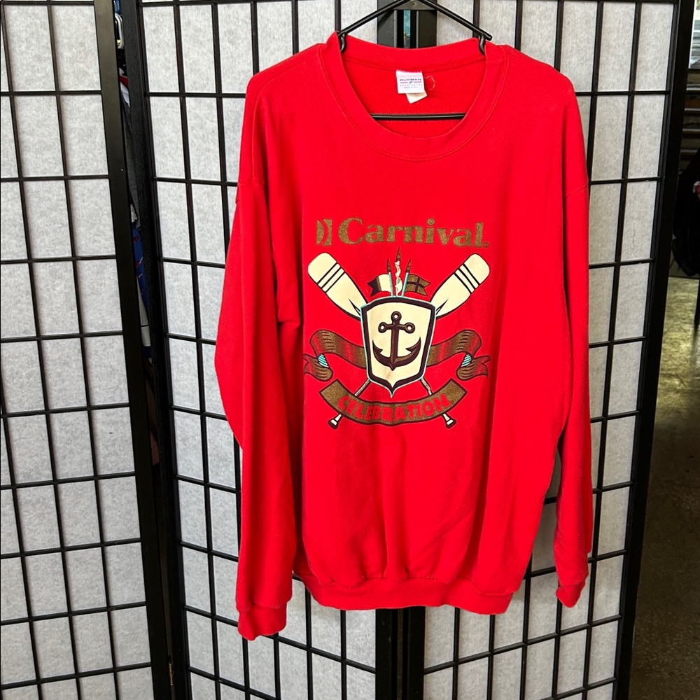 Carnival Red Graphic Sweatshirt